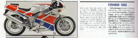 1989, Yamaha FZR400R